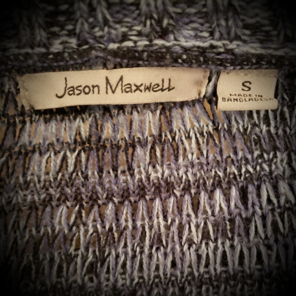 Jason Maxwell Knitted Sweater Cardigan Shawl S - Picture 3 of 3